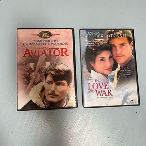 Set of 2 Movies/DVDs ~ “Aviator” & “In Love and War”